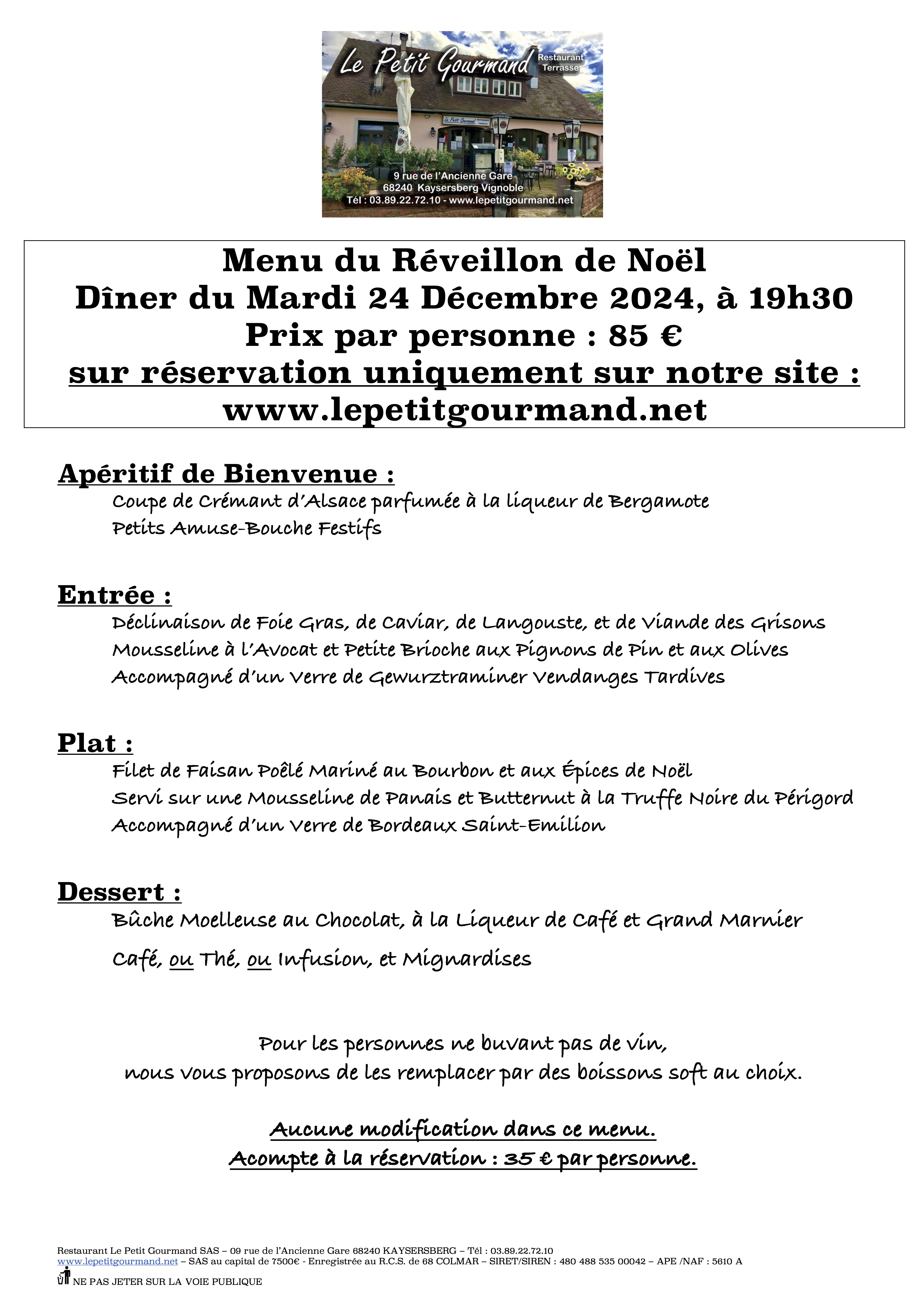 Logo of a company Menu de Noel 2024